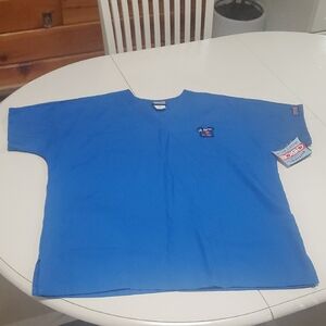 Cherokee Royal Blue Scrub Top